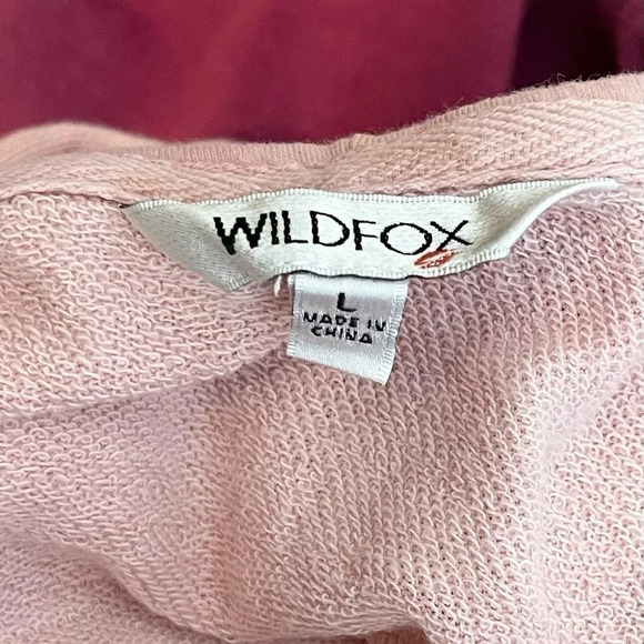 Wildfox | Olivia Hoodie Sweatshirt Ombré Terry Kangaroo Pocket - Picture 6 of 8